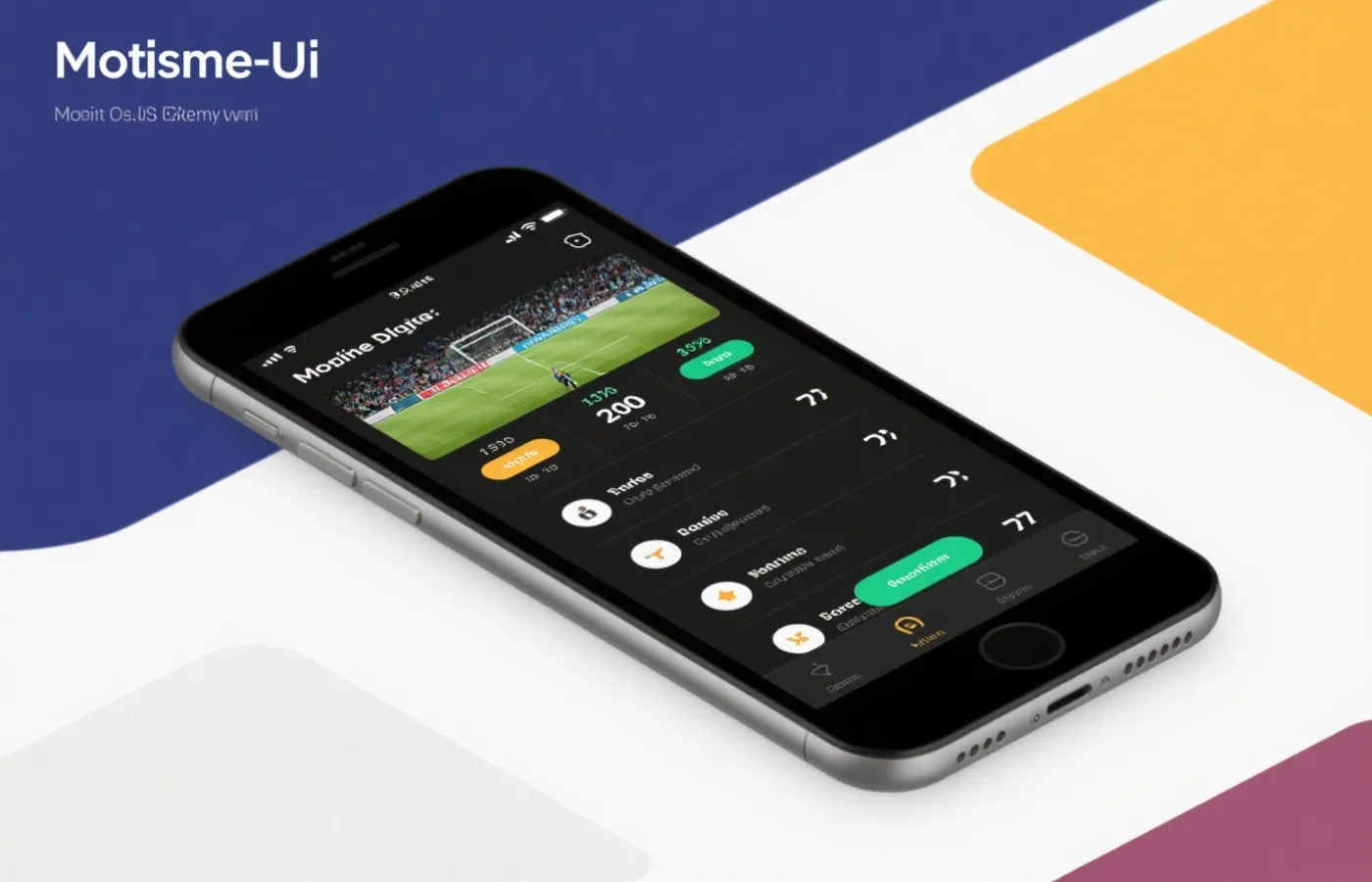 体育APP界面示意图